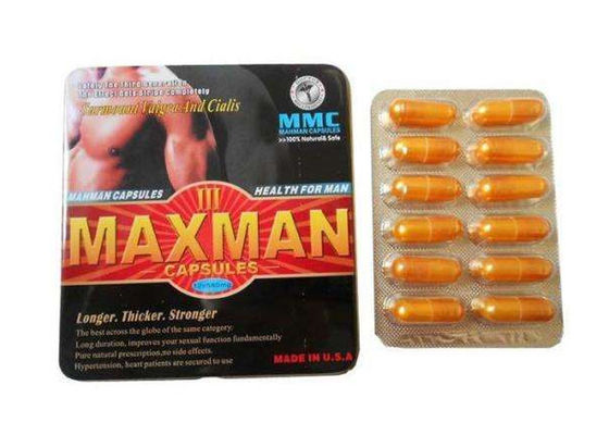 100% Natural Chinese Herb Essence Maxman III Male Sexual Enhancement Pills for Drop Shipping
